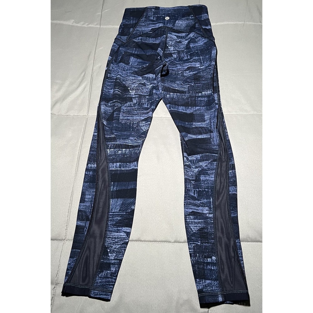 Lululemon Joggers Women Size 4 Multi Midnight Navy Pants Gym Yoga Athleic